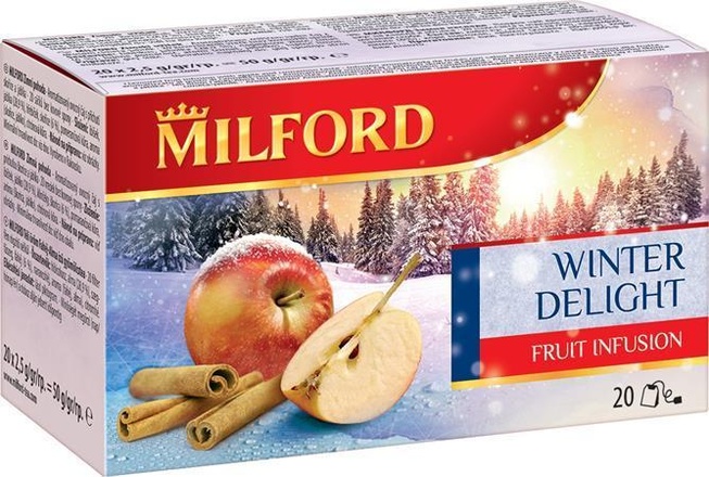 Papírenské zboží - Ovocný čaj "Winter Delight", 20x3 g, MILFORD
