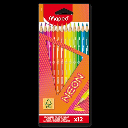 Papírenské zboží - Pastelky Maped Neon 12 ks