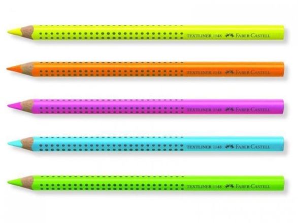 Papírenské zboží - Pastelka Jumbo Grip Neon, Faber Castell