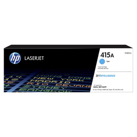 Papírenské zboží - HP originální toner W2031A, cyan, 2100str., HP 415A, HP Color LaserJet Pro M454, MFP M479