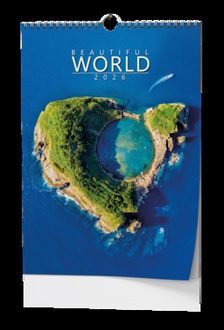 Papírenské zboží - Nástěnný kalendář - Beautiful world - A3