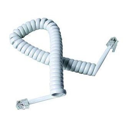 Papírenské zboží - Telefonní kabel, RJ11 M-4m, kroucený, bílý, pro ADSL modem