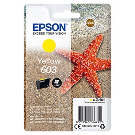 Papírenské zboží - Epson originální ink C13T03U44010, yellow, 2.4ml, Epson Expression Home XP-2100, 2105, 31