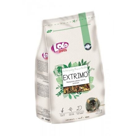 Papírenské zboží - EXTRIMO kompletní krmivo pro potkany v sáčku se zipem 750 g 
