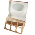 Papírenské zboží - ECO-Papierbox für Muffins 250x170x100 mm braun mit Fenster [25 Stück]