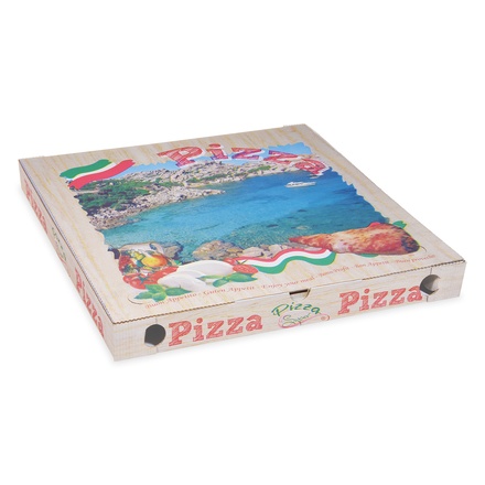 100 Pizzakarton aus Mikrowellpappe 50 x 50 x 5 cm 