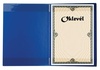 Papírenské zboží - Urkundenhülle Plüsch, A4, VICTORIA, blau