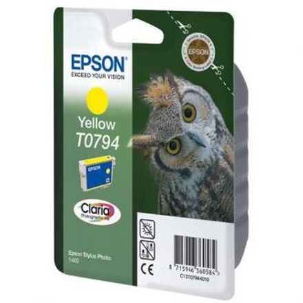 Papírenské zboží - Epson originální ink C13T079440, yellow, 11,1ml, Epson Stylus Photo 1400
