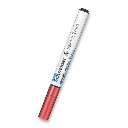 Papírenské zboží - Metalický popisovač Schneider Paint-It 011 červený