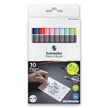 Papírenské zboží - Popisovač Schneider Paint-it 070 Brush sada 10 ks