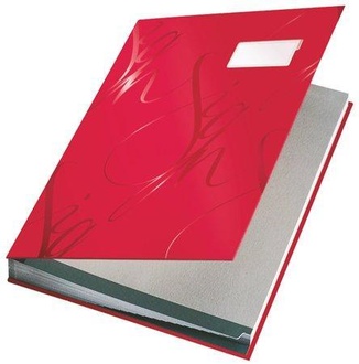 Papírenské zboží - Designová podpisová kniha Leitz, Červená