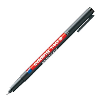 Papírenské zboží - Permanentní popisovač "140 S", černá, OHP, 0,3mm, EDDING