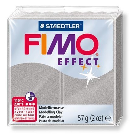 Papírenské zboží - FIMO® efekt stříbrná perleťová 57g