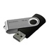 Papírenské zboží - Goodram USB flash disk, USB 2.0, 16GB, UTS2, schwarz, UTS2-0160K0R11, USB A, mit einer drehbaren Kappe