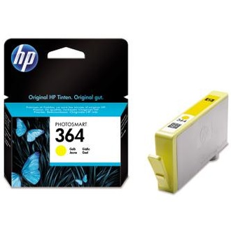 Papírenské zboží - HP originální ink CB320EE, HP 364, yellow, blistr, 300str., HP Photosmart B8550, C5380, D