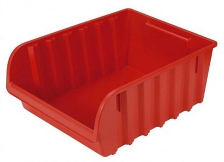 Papírenské zboží - Plastový box, 440x180x315 mm, CURVER, červený