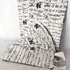 Papírenské zboží - Vintage Bestecktasche mit weißer Serviette [125 Stück]