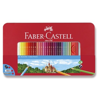 Papírenské zboží - Pastelky Faber-Castell 115894 60 barev + příslušenství