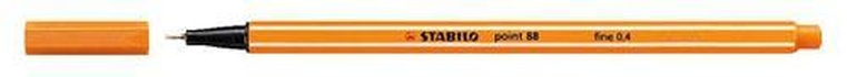 Papírenské zboží - Liner „Point 88“, orange, 0,4mm, STABILO