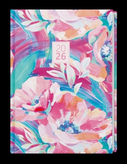 Papírenské zboží - Týdenní diář - Oskar - Lamino - A5 - Růžový