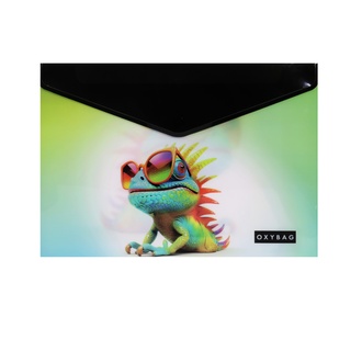 Papírenské zboží - Psaníčko s drukem A4 s tiskem crazy animals chameleon
