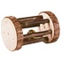 Papírenské zboží - Nudelholz aus Holz mit Glocke für Truthähne und Kaninchen, Holz mit Rinde, ca. 5 × 7 cm