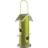 Papírenské zboží - Vogelhäuschen für den Garten, 4 Löcher, 14 x 25 x 14 cm, metallic-grün