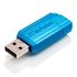 Papírenské zboží - Verbatim USB flash disk, USB 2.0, 32GB, PinStripe, Store N Go, blau, 49057, USB A, mit herausziehbarem Konnektro