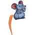 Papírenské zboží - Emotionale Maus mit Katzenminze, farbiger Schwanz, 7,5 cm, Stoff, 5 Typen