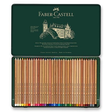 Papírenské zboží - Umělecké pastely Faber-Castell Pitt Pastel - plechová krabička, 36 ks