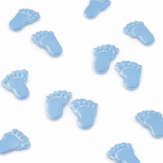 Papírenské zboží - Konfety nožičky-modré [1 bal.]