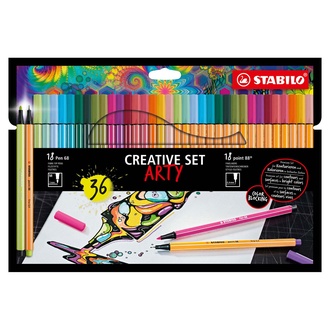 Papírenské zboží - Liner STABILO Pen 68/point 88, 36 ksu "ARTY" 