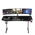 Papírenské zboží - ULTRADESK Spieltisch FRAG XXL BLACK, 160 x 75 cm, 75 cm