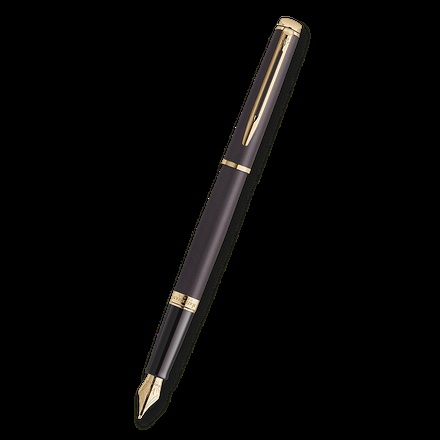 Papírenské zboží - Waterman Hémisphére The Understated Edit Lava Black GT plnicí pero, hrot M