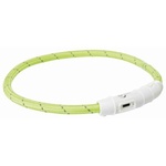 Papírenské zboží - Svítící kroužek USB na krk, zelená M-L: 45 cm/ o 7 mm