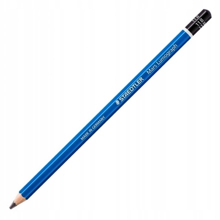 Papírenské zboží - Grafitová tužka "Mars Lumograph", 4B, šestihranná, STAEDTLER