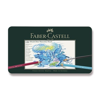 Papírenské zboží - Akvarelové pastelky Faber-Castell 117511 Albrecht Dürer plechová krabička, 120 barev
