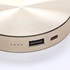 Papírenské zboží - Power Bank, Li-ion, 5V, 6000mAh, Laden der Handys etc., W0608G, 1xKonnektor, gold