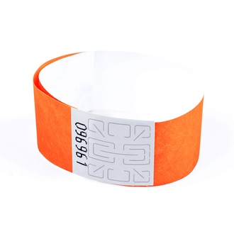Papírenské zboží - Náramek Tyvek 25 mm - neon oranžová [1 ks]