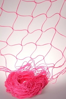 Papírenské zboží - Dekorační síť růžová (5x1 m, oko 10x10 cm)
 