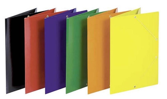 Papírenské zboží - Desky s gumičkou "Standard", černé, karton, A4, DONAU
