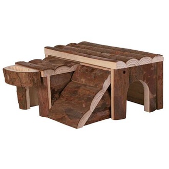 Papírenské zboží - Dřevěný domek LUKA pro křečka 14x7x14cm TRIXIE 