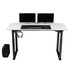 Papírenské zboží - Pracovní stůl, elektricky nastavitelná výška, bílá deska, 160x75 cm, 74-116 cm, UPLIFT, s