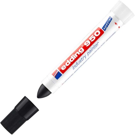 Papírenské zboží - Průmyslový pastový popisovač "950", černá, 10mm, kuželový hrot, EDDING