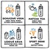 Papírenské zboží - Gesunde Flasche SHAKER 0,7 l weiß