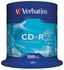 Papírenské zboží - CD-R 700MB, 80 Min., 52x, DL Extra Protection, Verbatim, 100-Kuchen