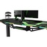 Papírenské zboží - ULTRADESK Spieltisch FORCE - grün, 166x70 cm, 76.5 cm, mit XXL-Mauspad