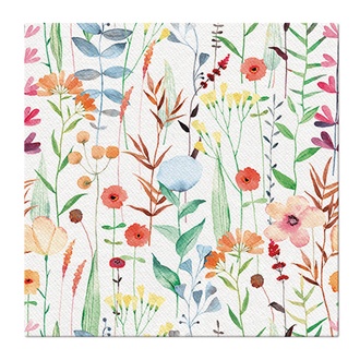Papírenské zboží - Ubrousky PAW AIRLAID 40x40 cm Watercolor flowers