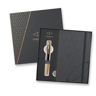 Papírenské zboží - Dárková kazeta Parker Urban Muted Black GT - sada kuličkové pero a zápisník