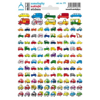 Papírenské zboží - Samolepky "Autíčka"